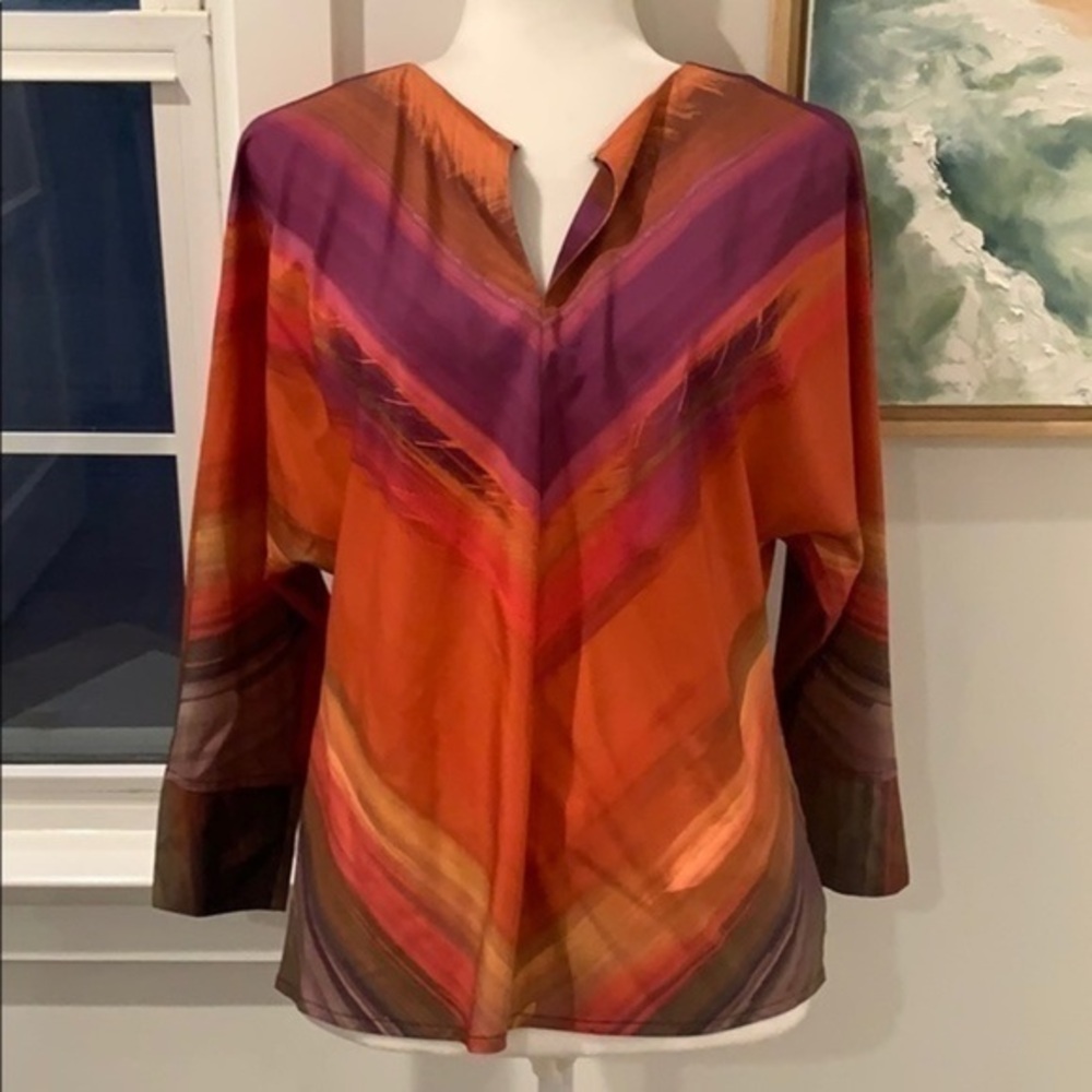 𝅺Ted Baker dolman sleeved top. Size Small